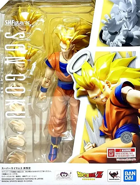DRAGON BALL Z S.H. FIGUARTS ACTION FIGURE SUPER SAIYAN 3 SON GOKU 16 CM